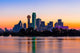 Dallas Skyline Sunrise Wall Decal