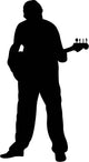 Man Playing Guitar Strumming Wall Decal