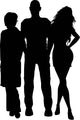 Man with Two Women Wall Decal