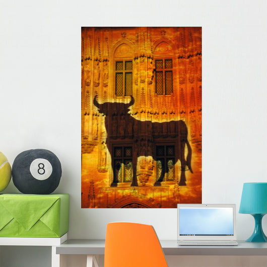 Bull Wall Mural