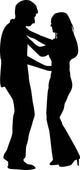 Man Woman Dance Lesson Wall Decal
