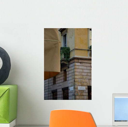 Via Monte Napoleone Milan Wall Decal