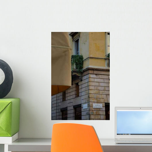 Via Monte Napoleone Milan Wall Decal