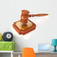 Wood Gavel 3D Illustration Wall Decal