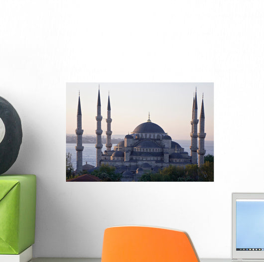 Main Mosque of Istanbul - Sultan Ahmet Camii (blue Mosque) at Ea Wall Mural