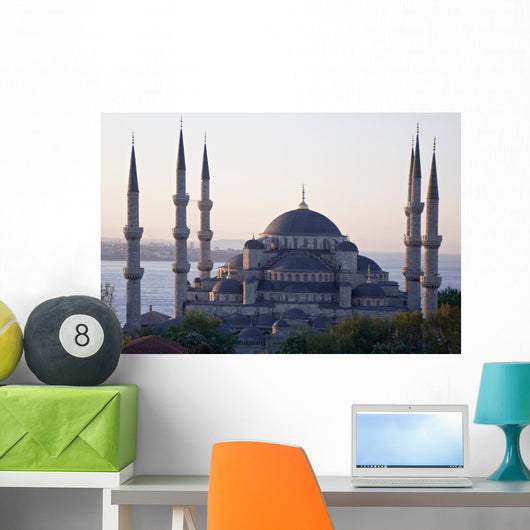 Main Mosque of Istanbul - Sultan Ahmet Camii (blue Mosque) at Ea Wall Mural