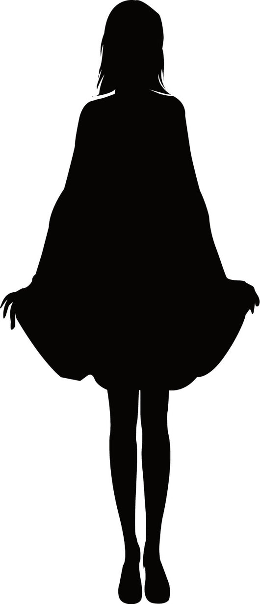 Woman Skirt Classy Petite Wall Decal
