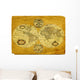 Old Paper World Map Wall Decal