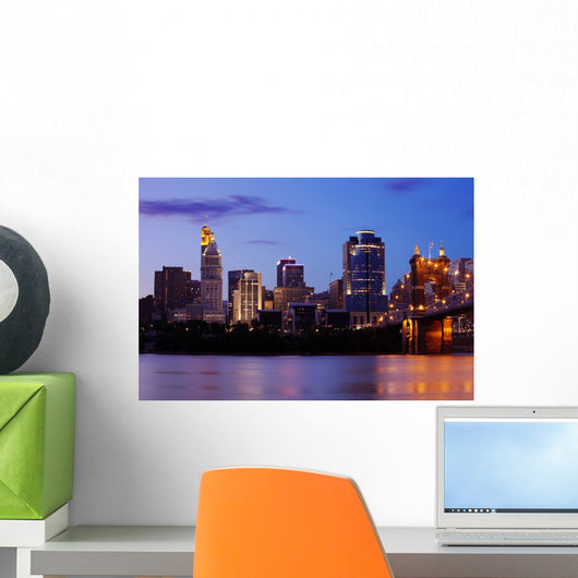 Cincinnati Skyline Wall Mural