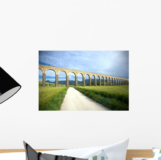 roman aqueduct in pamplona Wall Mural