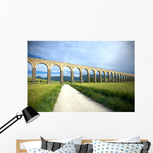 roman aqueduct in pamplona Wall Mural