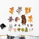 Cute Forest Animals Set Wall Decal Sticker Set