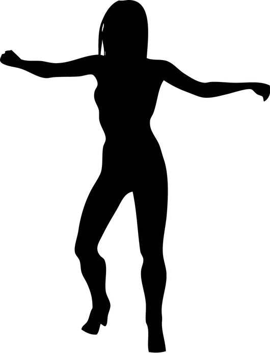 Woman Attractive Dancing Proud Wall Decal