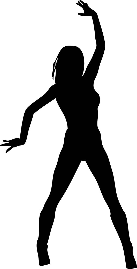 Woman Attractive Dancing 2 Wall Decal