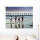 a run to the pier Wall Mural