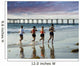 a run to the pier Wall Mural