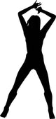 Woman Attractive Dancing 4 Wall Decal