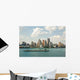 Downtown Skyline and Waterfront Wall Decal