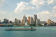 Downtown Skyline and Waterfront Wall Decal