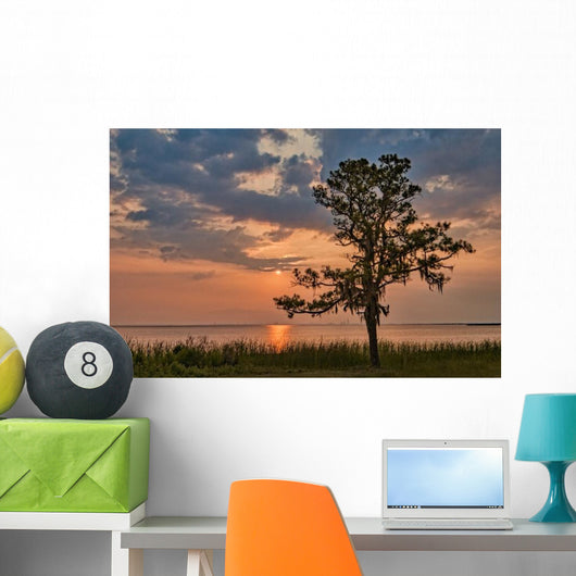 Sunset Mobile Bay Wall Decal