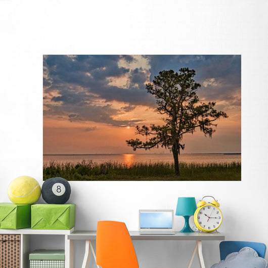 Sunset Mobile Bay Wall Decal