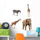 Africa Animals Collection Wall Stickers