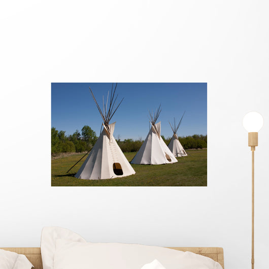 Indian Teepees Wall Mural