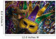 Mardi Gras Mask and Beads Wall Mural