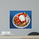 Funnel Cake With Strawberrys Wall Mural