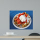 Funnel Cake With Strawberrys Wall Mural