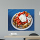 Funnel Cake With Strawberrys Wall Mural