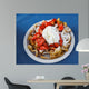 Funnel Cake With Strawberrys Wall Mural
