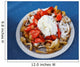 Funnel Cake With Strawberrys Wall Mural
