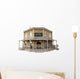 Western Town Saloon White Wall Decal