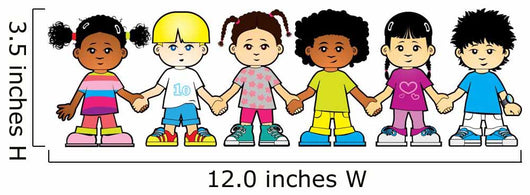 Children of the world holding hands Wall Decal
