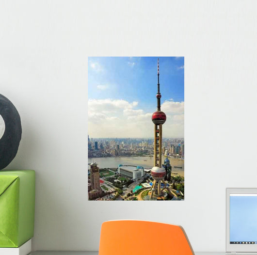 China Shanghai Pearl Tower Wall Decal Design 2