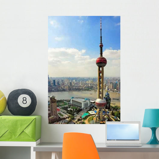China Shanghai Pearl Tower Wall Decal Design 2