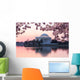 Cherry Blossom and Jefferson Monument Wall Decal