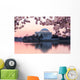 Cherry Blossom and Jefferson Monument Wall Decal
