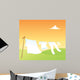 Clothesline Wall Mural