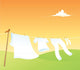 Clothesline Wall Mural