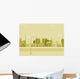 Cartoon city background Wall Mural