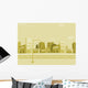 Cartoon city background Wall Mural