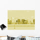 Cartoon city background Wall Mural
