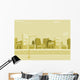 Cartoon city background Wall Mural