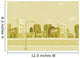 Cartoon city background Wall Mural