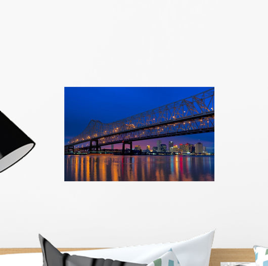 Mississippi River Bridge over Wall Decal