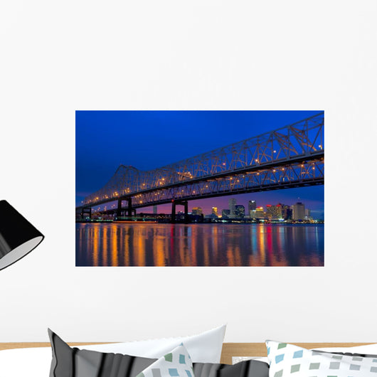 Mississippi River Bridge over Wall Decal
