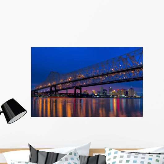 Mississippi River Bridge over Wall Decal