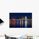 Willems Bridge Rotterdam Night Wall Decal